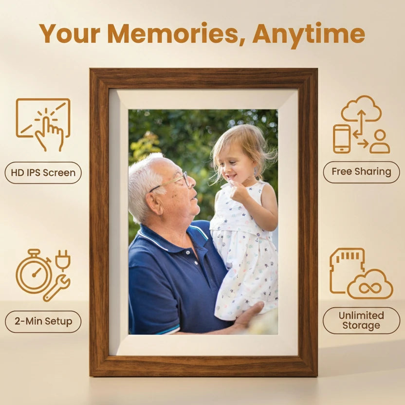 Lumeo 10-inch HD Wi-Fi Digital Photo Frame