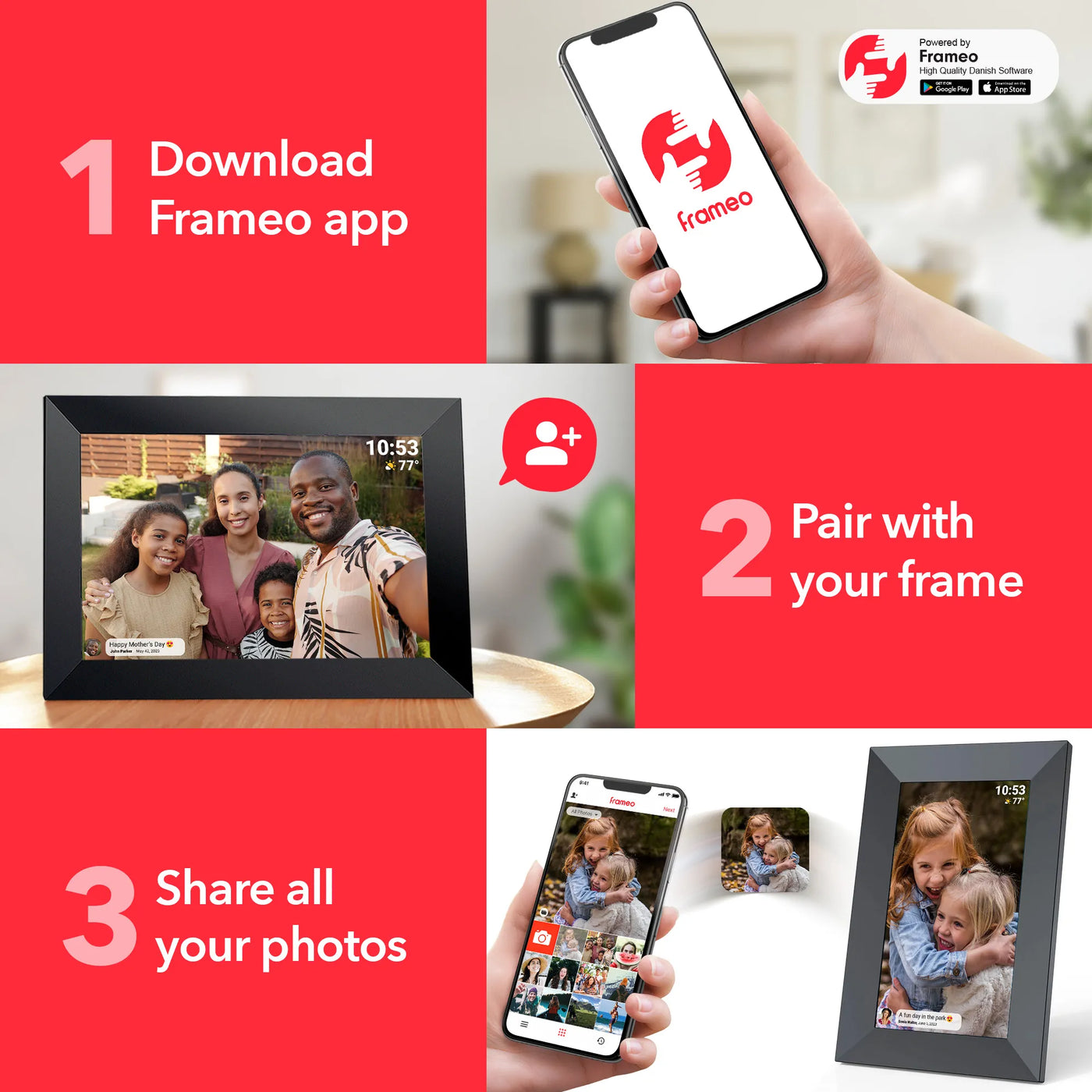 <p>We’ve stripped away the complex manuals. Here is how you can start sharing moments:</p>